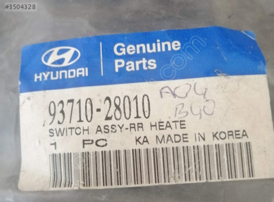 93710 28010 HYUNDAI ELANTRA ISITMA SVİCİ