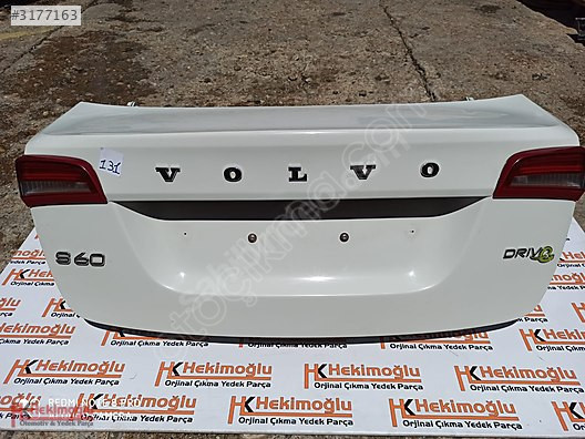 VOLVO S60 BAGAJ KAPAĞI BEYAZ HTB 2011 SONRASI DÖŞEME HARİÇ DOLU