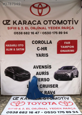 2013-2018 TOYOTA YARİS SÖKME ORJİNAL SAĞ ÖN ÇAMURLUK