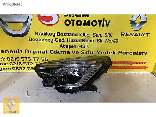 Renault Clio 5 İçin Orjinal Çıkma Sol Far ve Diğer Parçalar