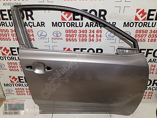 TOYOTA C-HR SAĞ ÖN KAPI ÇIKMA ORJİNAL PARÇA 2016-2022