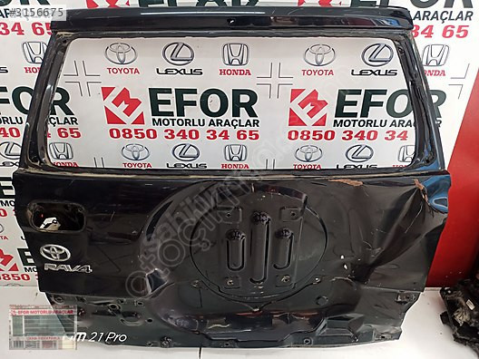 TOYOTA RAV4 BAGAJ KAPAĞI ÇIKMA ORİJİNAL PARÇA 2002-2005