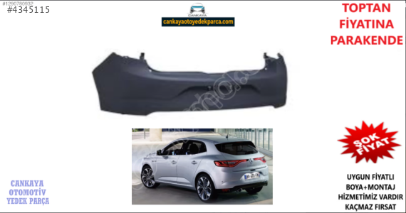 RENAULT MEGANE 4 HB ARKA TAMPON SIFIR 850222308R