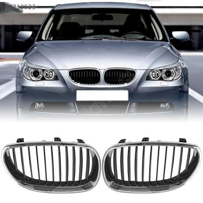 Bmw 5 Serisi E60 Ön Panjur Seti Krom Siyah 2004-09 51712155446/47