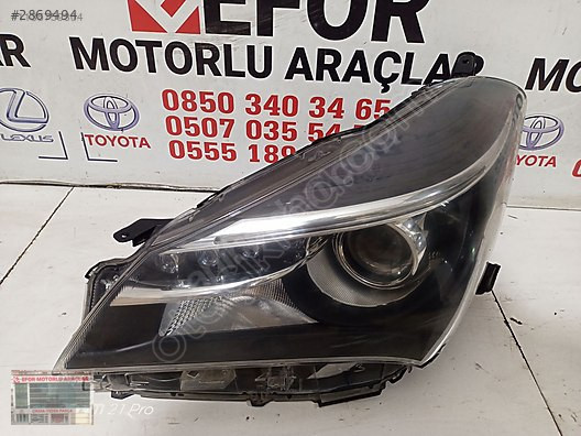 TOYOTA YARİS LEDLİ SOL FAR ÇIKMA ORİJİNAL PARÇA 2015-2016