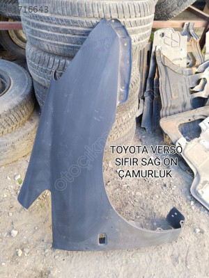 TOYOTA VERSO SIFIR YAN SANAYİ SAĞ ÖN ÇAMURLUK