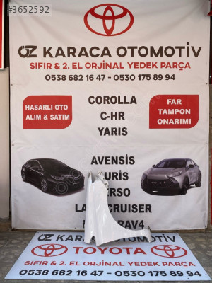 2013-2018 TOYOTA AURİS ÇIKMA ORJİNAL SAĞ ÖN ÇAMURLUK