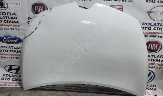 Renault Clio 4 motor kaputu Orjinal beyaz ğöçük hasarlı