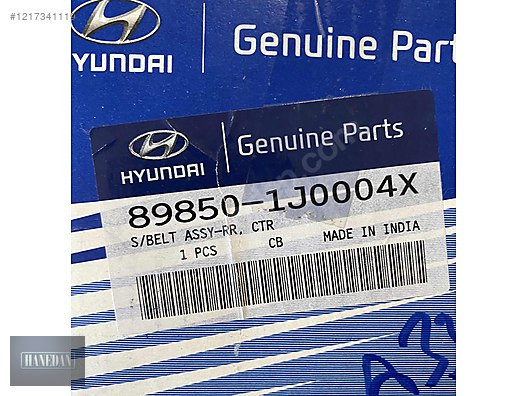 HYUNDAİ İ20 GETZ ARKA ORTA EMNİYET KEMERİ 898501J0004X
