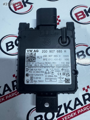 2Q0907685H VW SEAT SKODA AUDİ RADAR BEYNİ ORJ SIFIR
