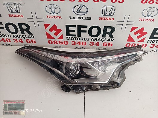 TOYOTA C-HR SAĞ FAR ÇIKMA ORİJİNAL PARÇA 2016-2019
