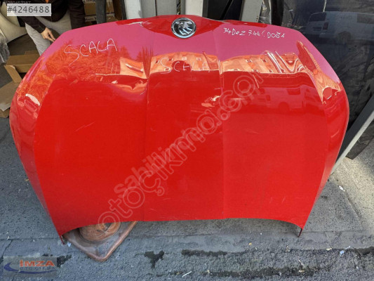 SKODA SCALA ÖN KAPUT ORİJİNAL ÇIKMA KIRMIZI