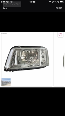 Transboter T5 sağ far 03-05