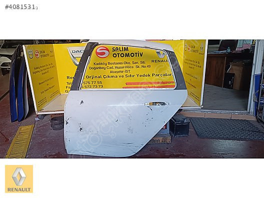 RENAULT SYMBOL ÇIKMA ORJİNAL BEYAZ SOL ARKA KAPI VE DİGERLERİ