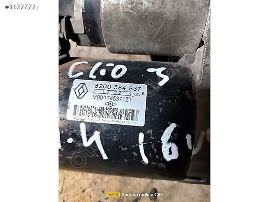MEGAN CLİO 1.6 16V MARŞ MOTOR