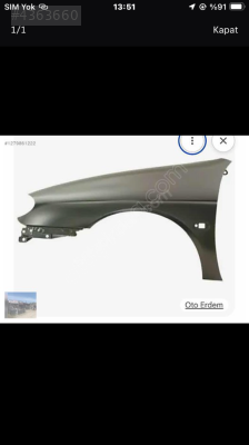 Renault megane 1 sol çamurluk