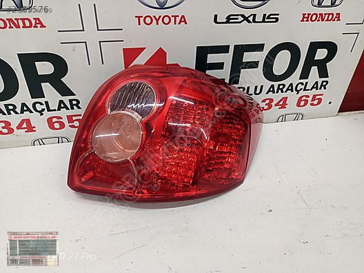 TOYOTA AURİS SAĞ STOP ÇIKMA ORİJİNAL PARÇA 2007-2010