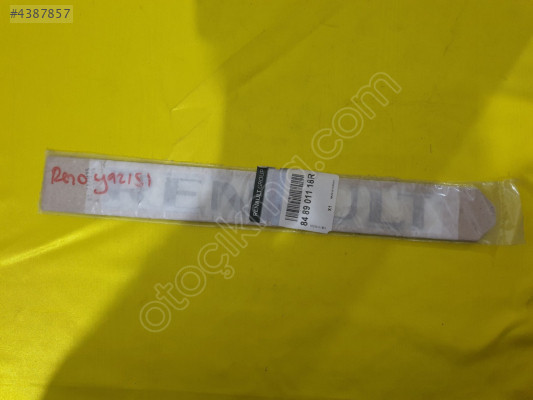 Renault yazı trafic 3 kango 3 master 3 sıfır orjinal mais