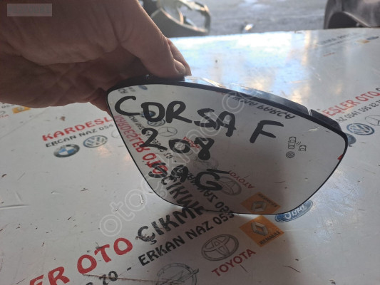 Opel Corsa f kör noktalı sağ ayna camı