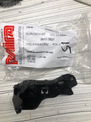 VOLKSWAGEN Polo Ön Sağ Tampon Braketi