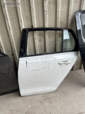 VW GOLF 6 SOL ARKA KAPI ÇIKMA ORJİNAL