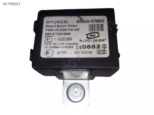 Hyundai Accent Kia Orijinal immobilizer Beyni / 95400-07800