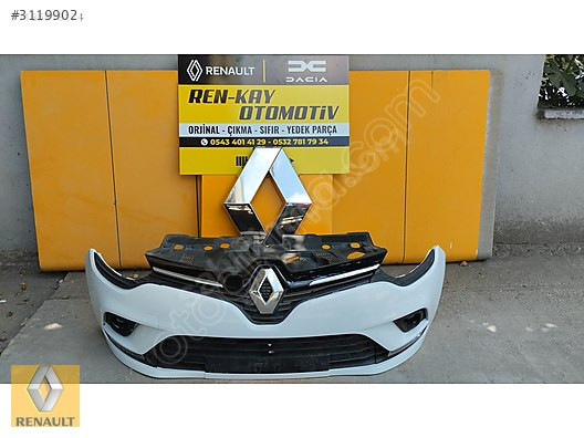 RENAULT CLİO 4 ÖN TAMPON BEYAZ SÖKME YEDEK PARÇA 2017-19 RENKAY