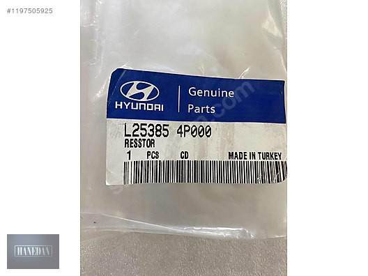 HYUNDAİ İ20 1.6 BENZİN FAN RESİSTÖRÜ (2008-2012) 253854P000