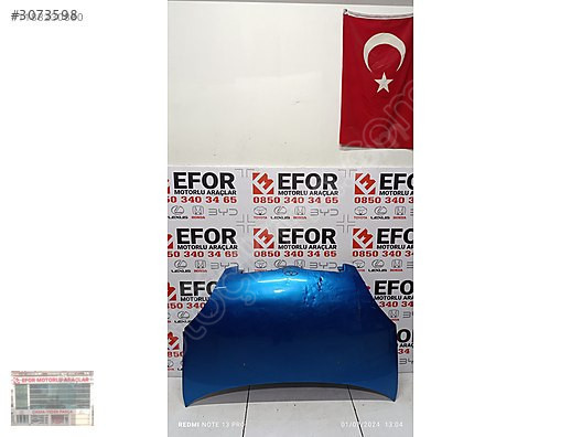TOYOTA YARİS MOTOR KAPUTU ÇIKMA ORJİNAL YEDEK PARÇA 00-07 a