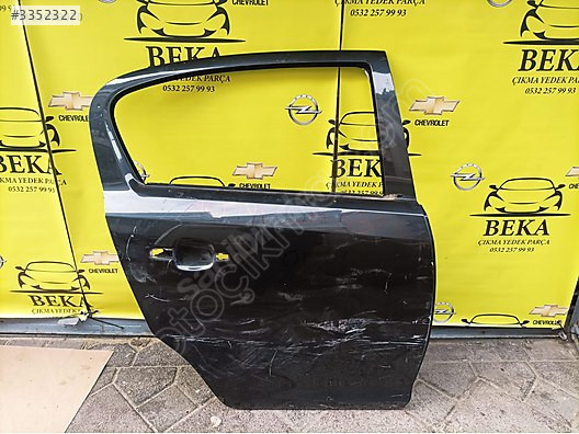 OPEL CORSA D SAĞ ARKA KAPI SİYAH ÇIKMA ORJİNAL YEDEK PARÇA