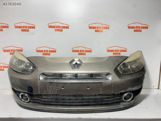 Renault fluance ön tampon dolu mercekli siyah zemin farlar