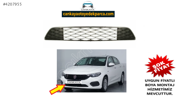 FİAT EGEA ÖN TAMPON ALT IZGARASI SIFIR 2014+  735642859