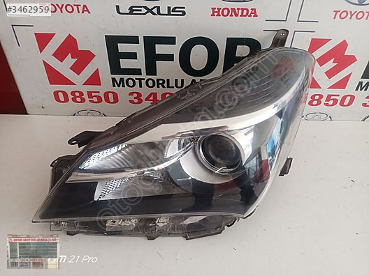 TOYOTA YARİS SOL MERCEKLİ SOL FAR ÇIKMA ORİJİNAL PARÇA 2015-2017