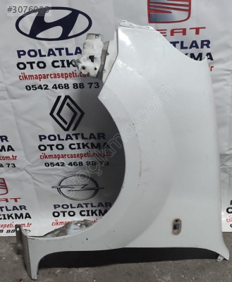 Renault Kangoo ön sol çamurluk Orjinal beyaz