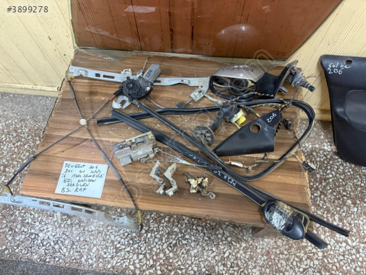 PEUGEOT 206 SOL ÖN KAPI CAM OLUK FİTİLİ ORJİNAL 98-08