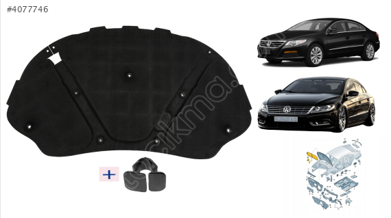 3C8863831B MOTOR KAPUT KEÇESİ KLİPSLİ CC
