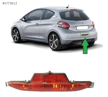 CORSA F - PEUGEOT 208 ARKA TAMPON REFLEKTÖRÜ 9674308980
