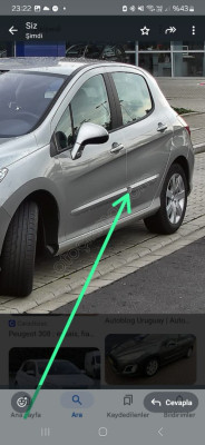 Peugeot 308 sağ arka kapı çıtası