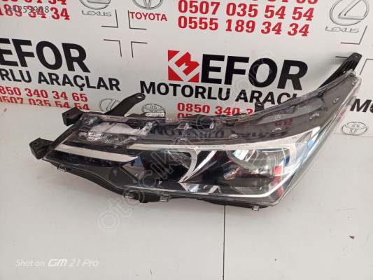 TOYOTA COROLLA ORJİNAL ÇIKMA SOL FAR 16-18