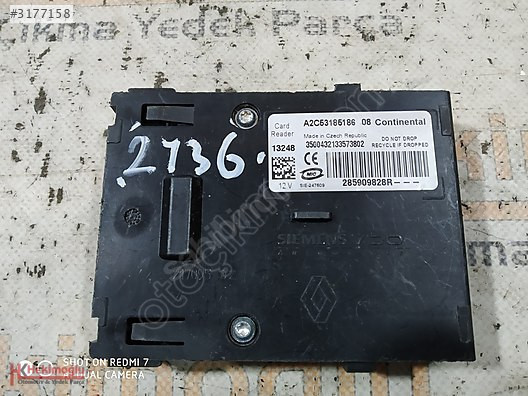 RENAULT FLUENCE MEGANE 3 KART OKUYUCU 285909828R A2C53185186
