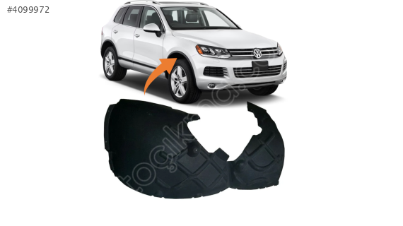 7P6805978A VW TOUAREG 2011-2018 SAĞ ÖN BÜYÜK ÇAMURLUK DAVLUMBAZI