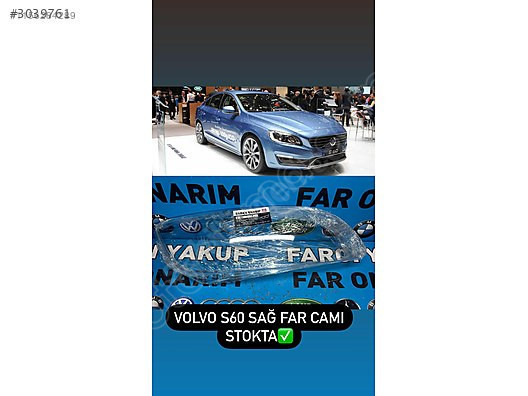 VOLVO S60 2014-2018 SAĞ FAR CAMI FAR TAMİRİ