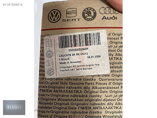 VOLKSWAGEN GOLF PLUS SAĞ STOP 5M0945094H