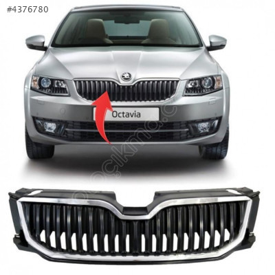 5E0853651 OCTAVİA 2013-2018 ÖN PANJUR KROM MAT SİYAH