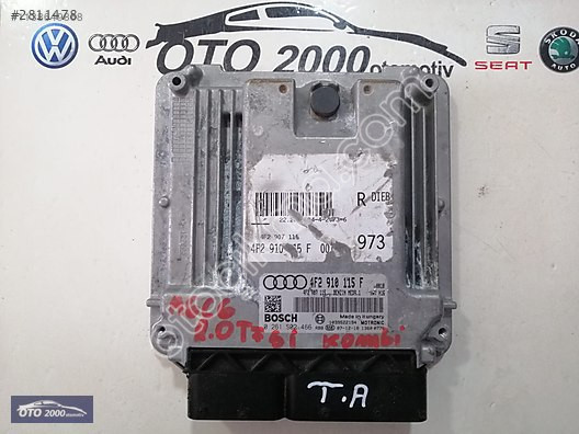 4F2907115-4F2910115F-0261S02466-1039S22194 AUDİ A6 MOTOR BEYNİ
