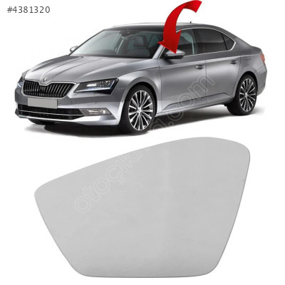 3V0857521  SUPERB DİKİZ AYNA CAMI SOL