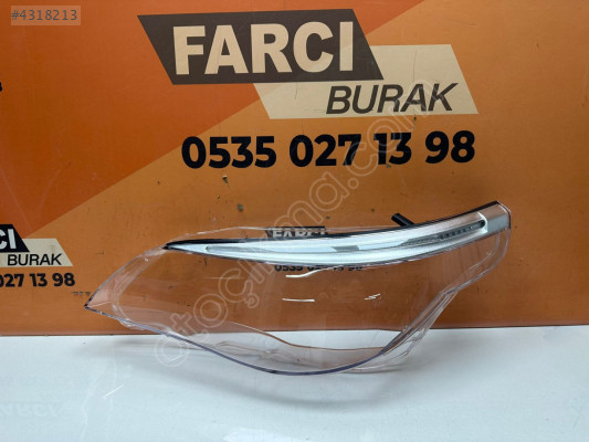 BMW 5 SERİSİ E60 SOL FAR CAMI KAŞLI SIFIR 2003-2010