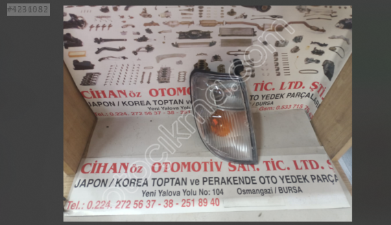 1998-2005 Nissan D22 Micra Modeli Sağ Sinyal Ayna Parçası