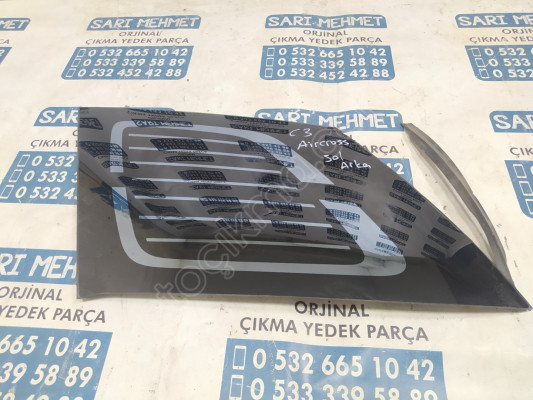 ÇIKMA CİTROEN C3 AİRCROSS SOL ARKA KELEBEK CAMI 43R-01351