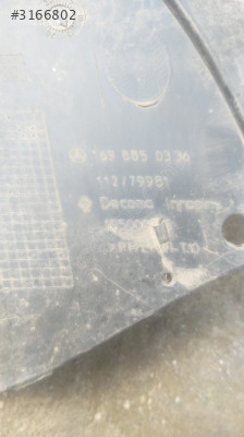 Mercedes Benz a150 ön tampon alt muhafazasi